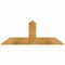 Ekena Millwork Portland Rough Sawn Timber Gable Bracket, Western Red Cedar, 36"W x 13"H x 2"D x 4"F, 9/12 Pitch GBW036X13X0204POR00RWR - alternate 1